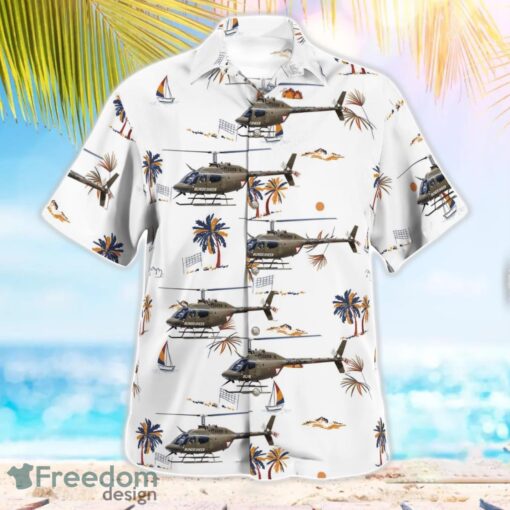 Austrian Air Force Bell OH-58B Kiowa Aloha Hawaiian Shirt Product Photo 2