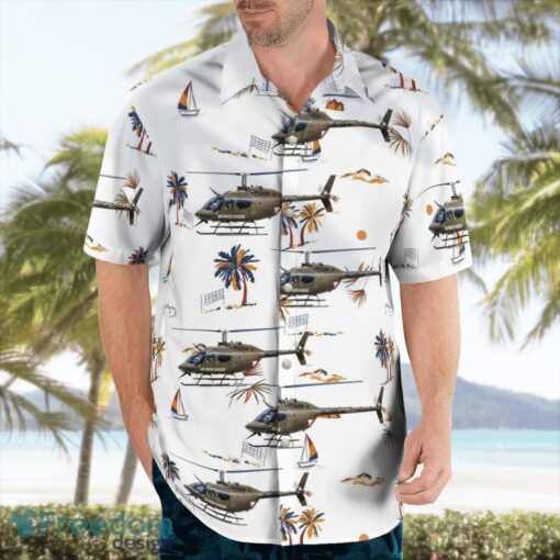 Austrian Air Force Bell OH-58B Kiowa Aloha Hawaiian Shirt Product Photo 3