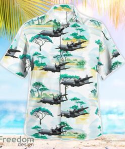 Austrian Air Force Lockheed C-130K Hercules Aloha Hawaiian Shirt Product Photo 2