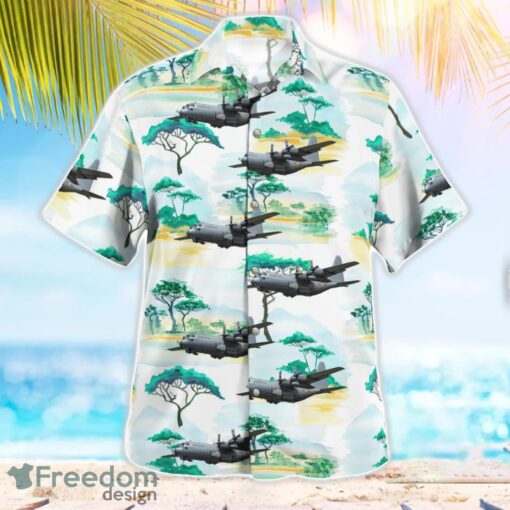 Austrian Air Force Lockheed C-130K Hercules Aloha Hawaiian Shirt Product Photo 2