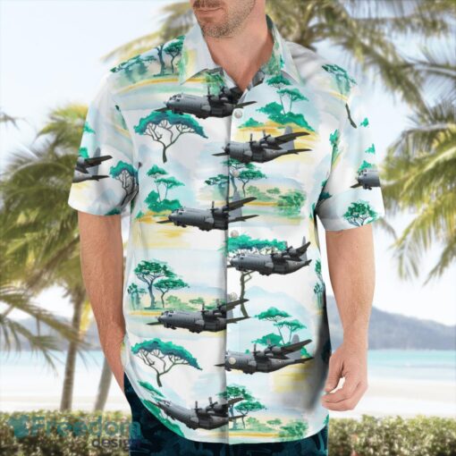 Austrian Air Force Lockheed C-130K Hercules Aloha Hawaiian Shirt Product Photo 3