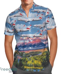 Austrian Airlines Boeing 767-31AER Hawaiian Shirt Gift For Summer Vacation Product Photo 2