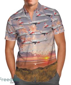 Austrian Airlines Embraer 195LR (ERJ-190-200LR) Hawaiian Shirt Gift For Summer Vacation Product Photo 2