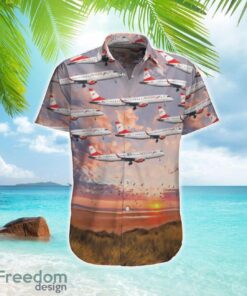 Austrian Airlines Embraer 195LR (ERJ-190-200LR) Hawaiian Shirt Gift For Summer Vacation