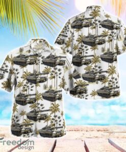 Austrian Army Leopard 2A4 Main Battle Tank Beach Hawaiian Shirt