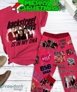 Backstreet Boys Is In My DNA Fleece Pajamas Set Red Version All Over Print Christmas Gift - Backstreet Boys Is In My DNA Fleece Pajamas Set Red Version-1