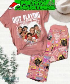 Backstreet Boys Quit Playing Game With My Backstreet Boys Pink Fleece Pajamas Set Gift Family - Backstreet Boys Quit Playing Game With My Backstreet Boys Pink Fleece Pajamas Set-2