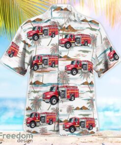 Baker County Fire Rescue 3D Summer Aloha Hawaiian Shirt Product Photo 3