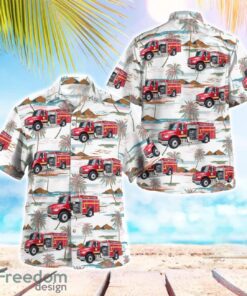 Baker County Fire Rescue 3D Summer Aloha Hawaiian Shirt