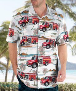 Baker County Fire Rescue 3D Summer Aloha Hawaiian Shirt Product Photo 4