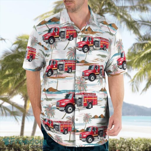 Baker County Fire Rescue 3D Summer Aloha Hawaiian Shirt Product Photo 4