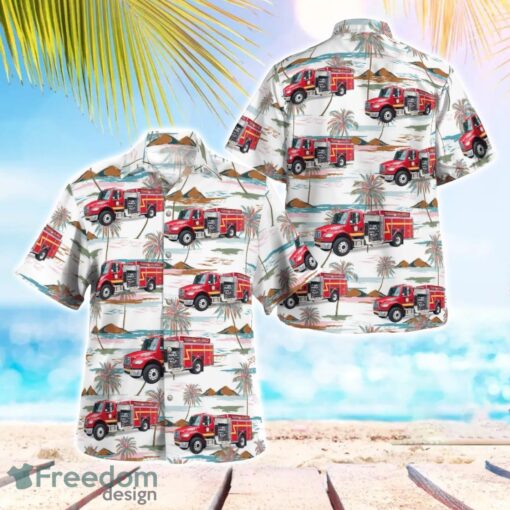 Baker County Fire Rescue 3D Summer Aloha Hawaiian Shirt Product Photo 1