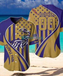 Baltimore Ravens Custom Name And Number Slogan Baseball Jersey Shirt