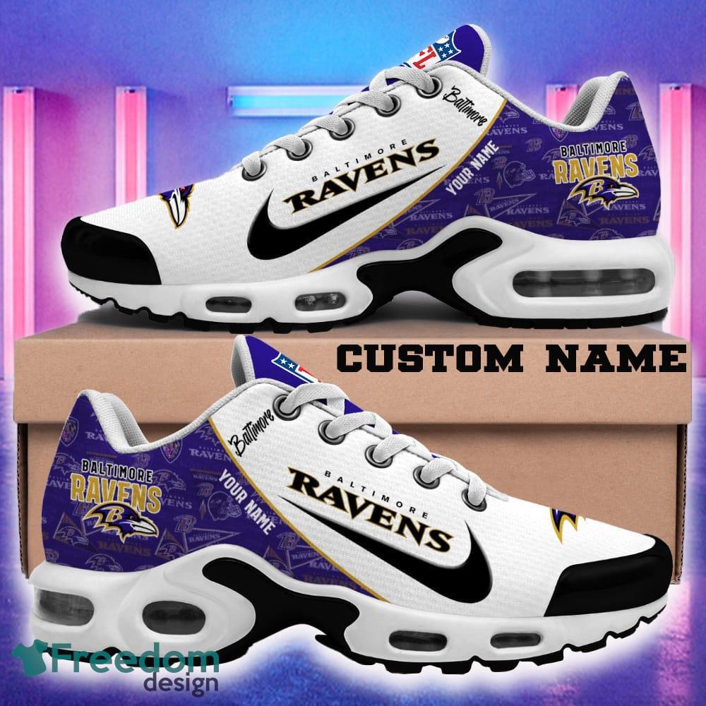 Baltimore Ravens NFL Air Cushion Sport Shoes New For Men Women Fans Custom Name image Baltimore Ravens NFL Air Cushion Sport Shoes New For Men Women Fans Custom Name - Baltimore Ravens Air Cushion Sports Shoes New_2