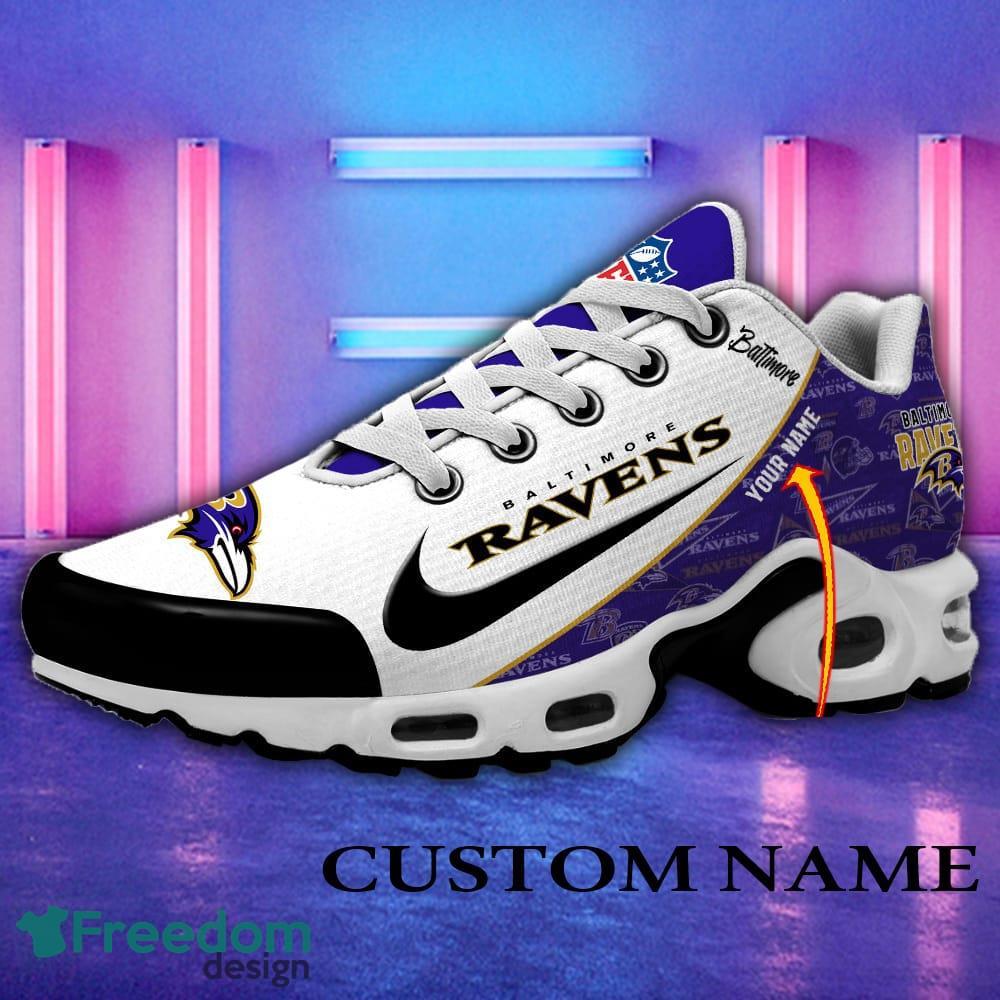 Baltimore Ravens NFL Air Cushion Sport Shoes New For Men Women Fans Custom Name image Baltimore Ravens NFL Air Cushion Sport Shoes New For Men Women Fans Custom Name - Baltimore Ravens Air Cushion Sports Shoes New_1