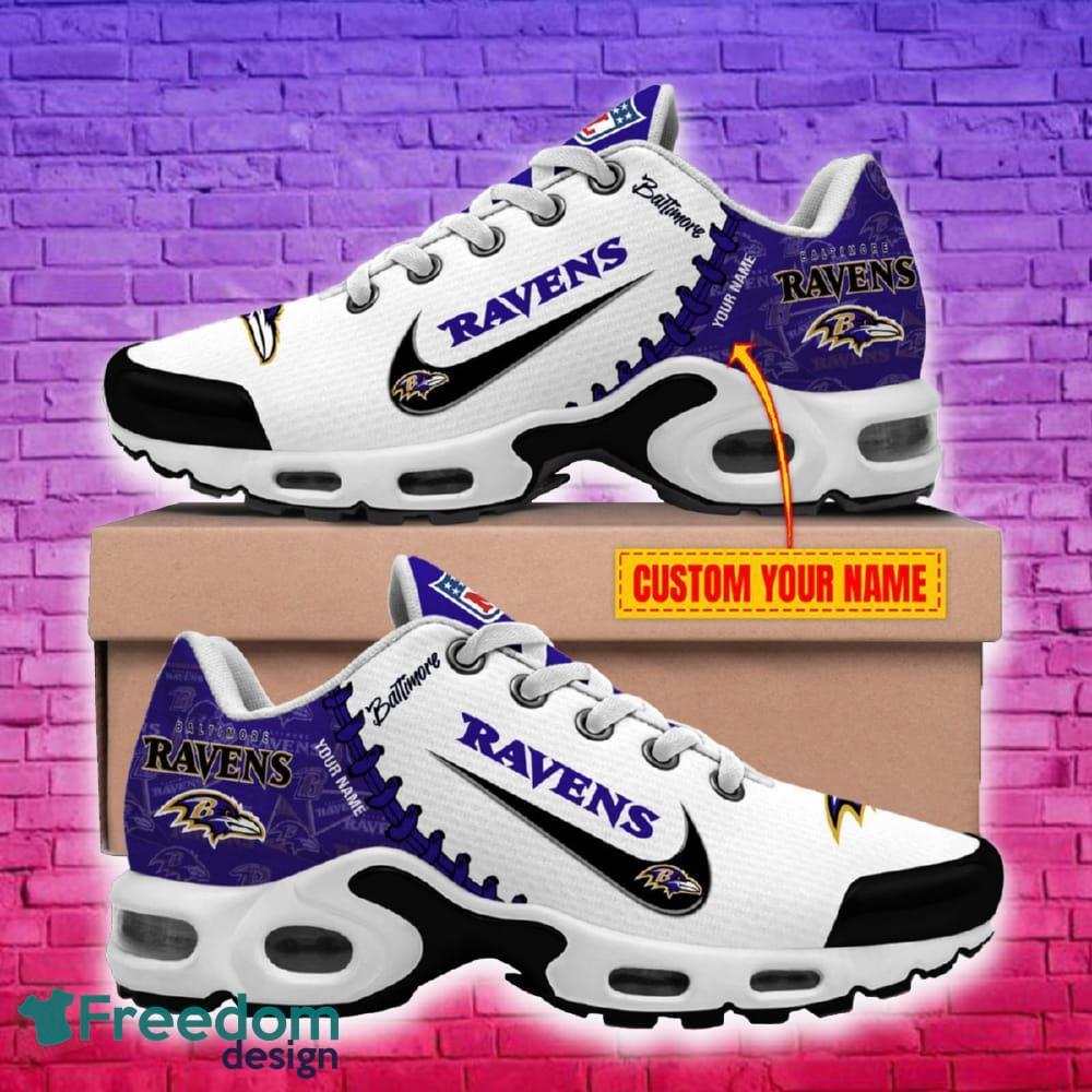 Baltimore Ravens NFL New Personalized Air Cushion Sport Shoes For Fans Gift image Baltimore Ravens NFL New Personalized Air Cushion Sport Shoes For Fans Gift - Baltimore Ravens New Air Cushion Sport Shoes_2
