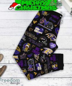 Baltimore Ravens Run On Coffee Fan Fleece Pajamas Set Black Christmas For Family - Baltimore Ravens Run On Coffee Fan Fleece Pajamas Set Black-3