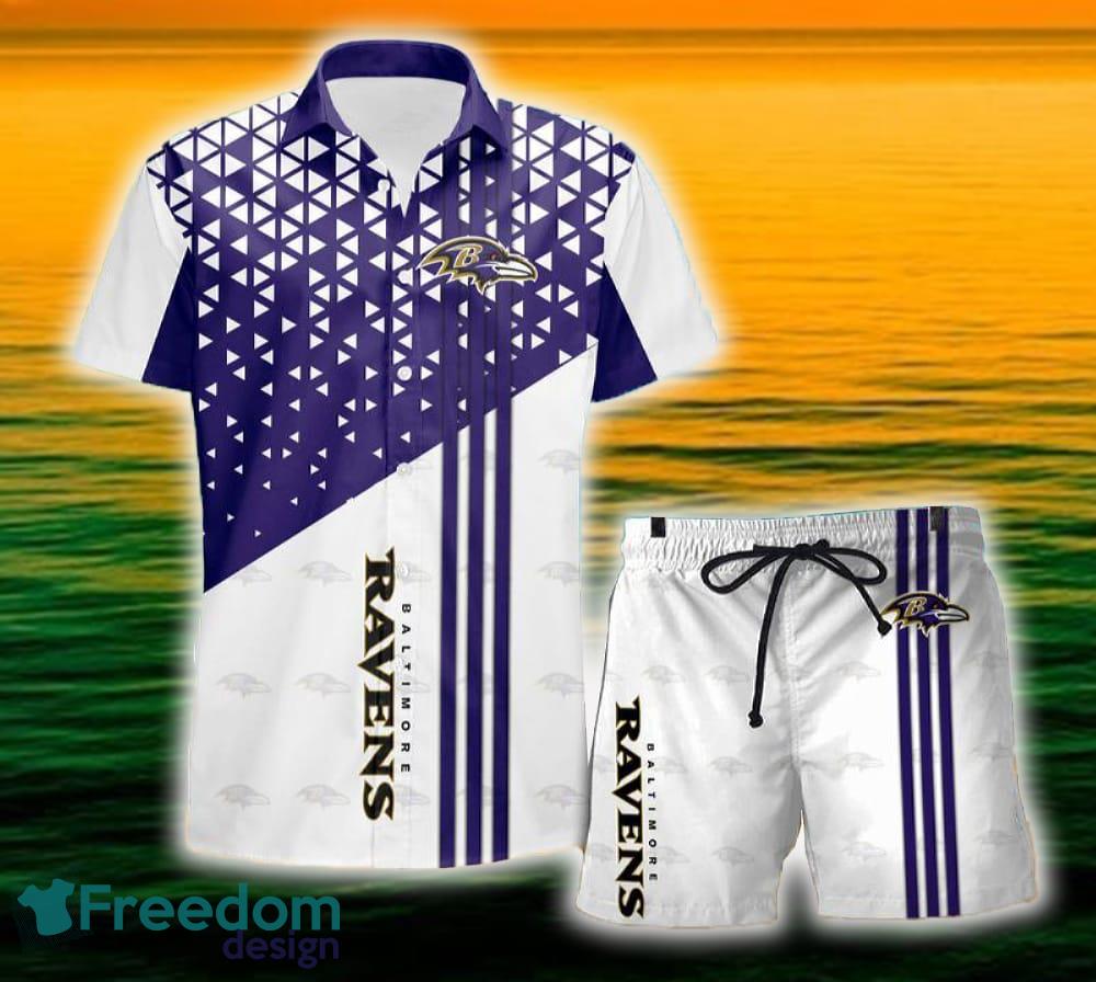 Baltimore Ravens Triangle Abstract Pattern Hawaii Shirt and Shorts Summer For Beach Fans image Baltimore Ravens Triangle Abstract Pattern Hawaii Shirt and Shorts Summer For Beach Fans - Baltimore Ravens Triangle Abstract Pattern Hawaii Shirt and Shorts Summer For Beach Fans