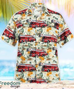 Bangor Fire Department, Maine Ladder Hawaiian Shirt Gift For Summer Vacation Product Photo 2