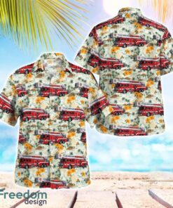 Bangor Fire Department, Maine Ladder Hawaiian Shirt Gift For Summer Vacation