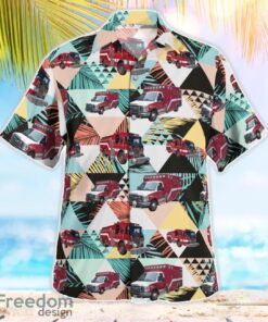 Bangor Maine Fire Department Hawaiian Shirt Beach Summer Shirt Product Photo 3