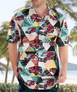 Bangor Maine Fire Department Hawaiian Shirt Beach Summer Shirt Product Photo 4