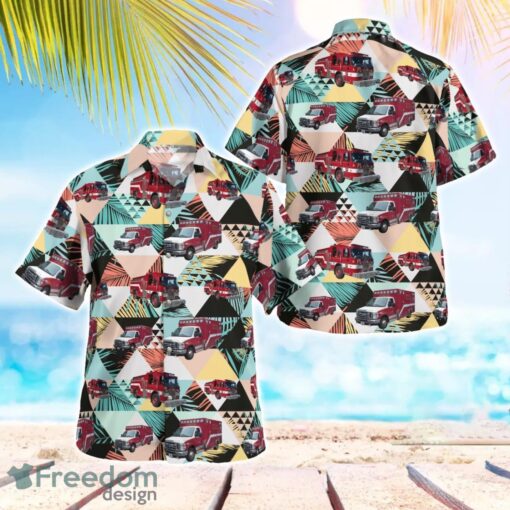 Bangor Maine Fire Department Hawaiian Shirt Beach Summer Shirt Product Photo 1