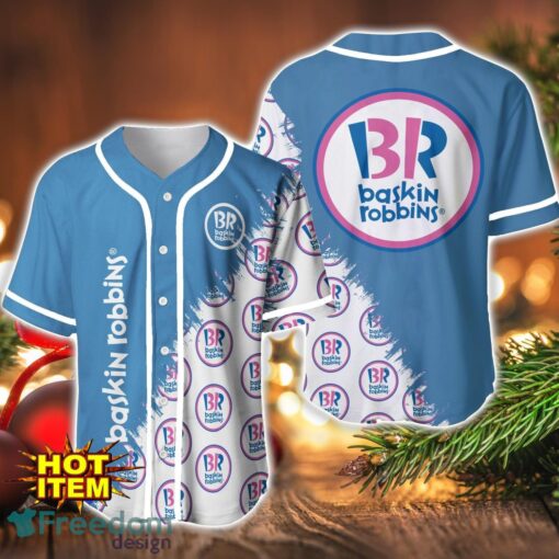 Baskin-Robbins Logo Printed Baseball Jersey Shirt For Men And Women Product Photo 1