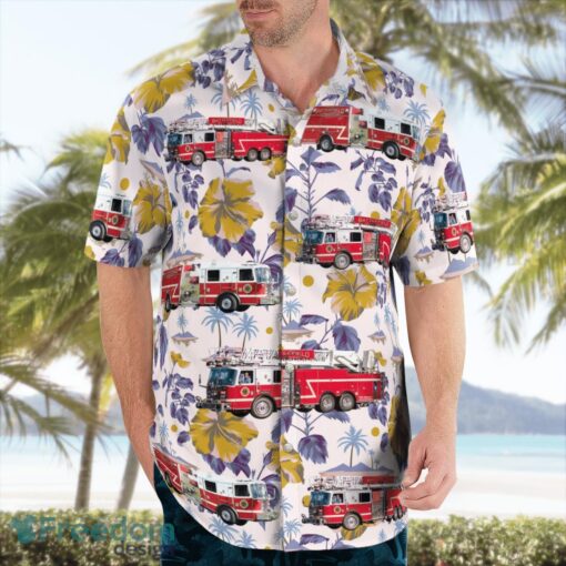 Battlefield Fire Protection District, Missouri 3D Summer Aloha Hawaiian Shirt Product Photo 4