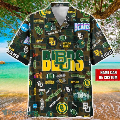 Baylor Bears Logo Hawaiian Shirt For Fans Trending Beach Shirt Custom Name Product Photo 1