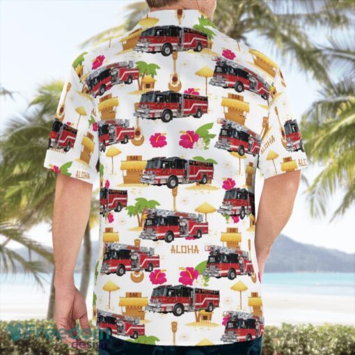 Beecher, Illinois, Beecher Fire Protection District Tropical 3D Hawaiian Shirt Gift For Summer Product Photo 3