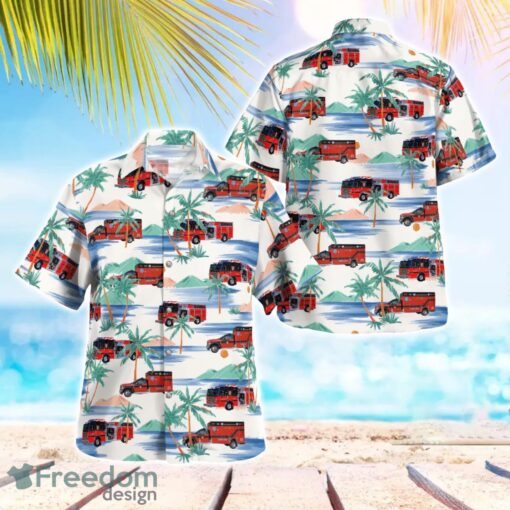 Belchertown Fire Department Hawaiian Shirt Beach Summer Shirt Product Photo 1