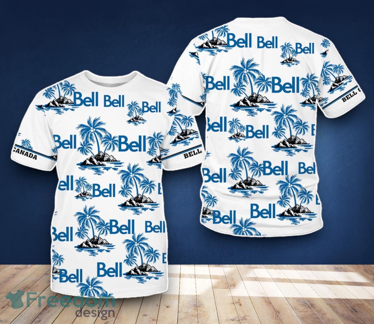 Bell Canada 3D T Shirt Coconut Tree Pattern For Men Women image Bell Canada 3D T-Shirt Coconut Tree Pattern For Men Women Product Photo 1
