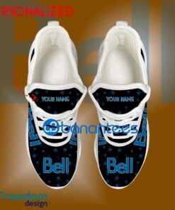 Bell Canada Running Sneaker Imprint Custom Name Gift Max Soul Shoes USA Flag Star New For Fans - Bell Canada Running Shoes New Trending Personalized Photo 2