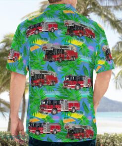 Belvidere, Illinois, Belvidere Fire Department Beach Hawaiian Shirt Product Photo 2