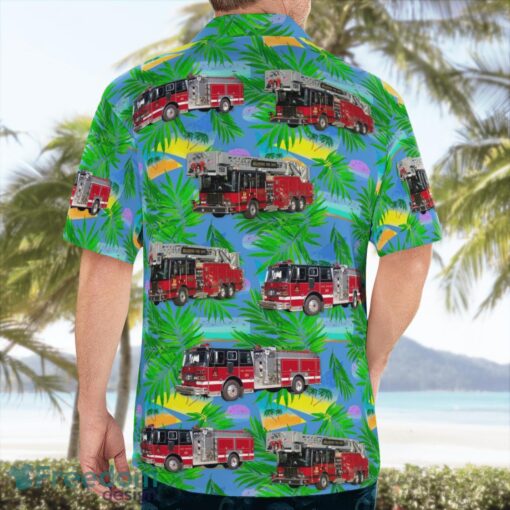 Belvidere, Illinois, Belvidere Fire Department Beach Hawaiian Shirt Product Photo 2