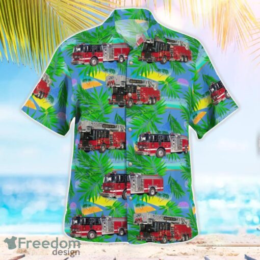 Belvidere, Illinois, Belvidere Fire Department Beach Hawaiian Shirt Product Photo 3