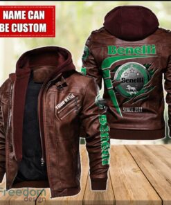 Benelli 2D Leather Jacket For Men Custom Name Special Gift Ideas Product Photo 2