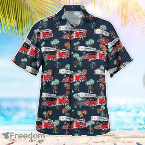 Biddeford Fire Department, Maine Hawaiian Shirt Gift For Summer Vacation Product Photo 2