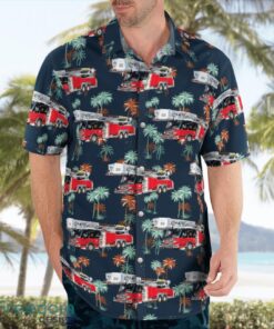 Biddeford Fire Department, Maine Hawaiian Shirt Gift For Summer Vacation Product Photo 3