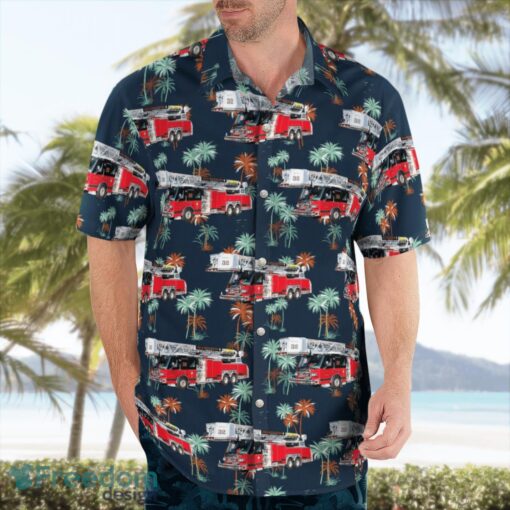 Biddeford Fire Department, Maine Hawaiian Shirt Gift For Summer Vacation Product Photo 3