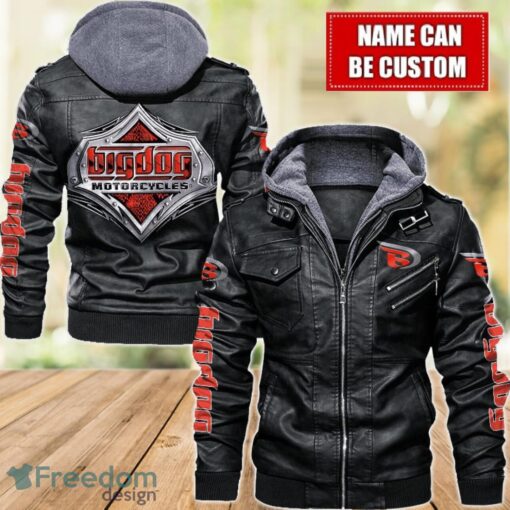 Big Dog Motorcycles 2D Leather Jacket For Men Custom Name Special Gift Ideas Product Photo 1