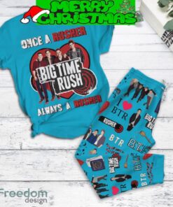 Big Rush Time Once A Rusher Always A Rusher Fleece Pajamas Set Men Women For Fans - Big Rush Time Once A Rusher Always A Rusher Fleece Pajamas Set-1