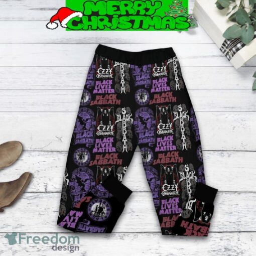 Black Sabbath God Is Dead War Pigs Fleece Pajamas Set For Christmas - Black Sabbath God Is Dead War Pigs Fleece Pajamas Set-3