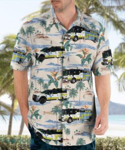 Blakely, Pennsylvania, Blakely Ambulance And Rescue Tropical 3D Hawaiian Shirt Gift For Summer Product Photo 3