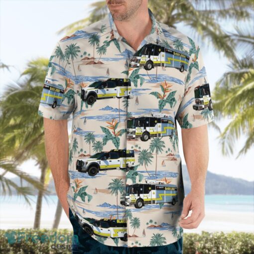 Blakely, Pennsylvania, Blakely Ambulance And Rescue Tropical 3D Hawaiian Shirt Gift For Summer Product Photo 3