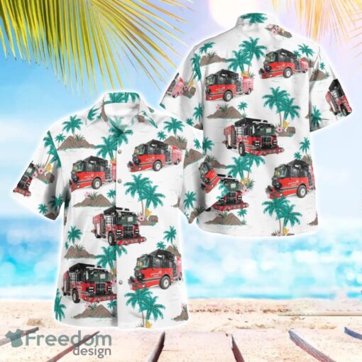 Bloomfield Genoa City Fire Trucks Beach Hawaiian Shirt Summer Gift Product Photo 1