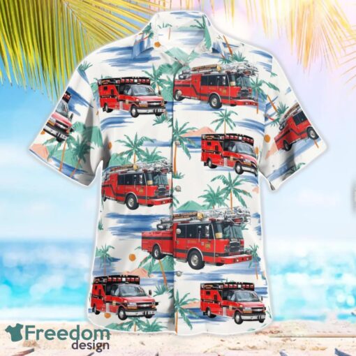 Bloomfield Township Fire Department 3D Hawaiian Shirt Product Photo 2