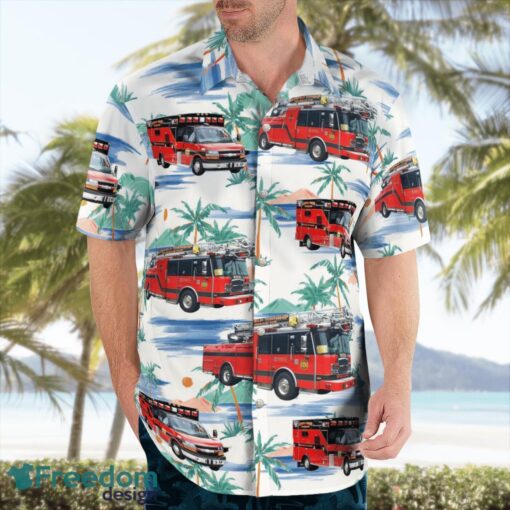 Bloomfield Township Fire Department 3D Hawaiian Shirt Product Photo 3