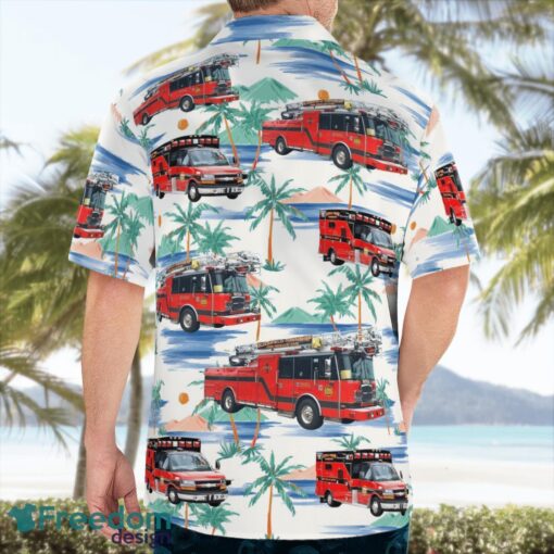 Bloomfield Township Fire Department 3D Hawaiian Shirt Product Photo 4